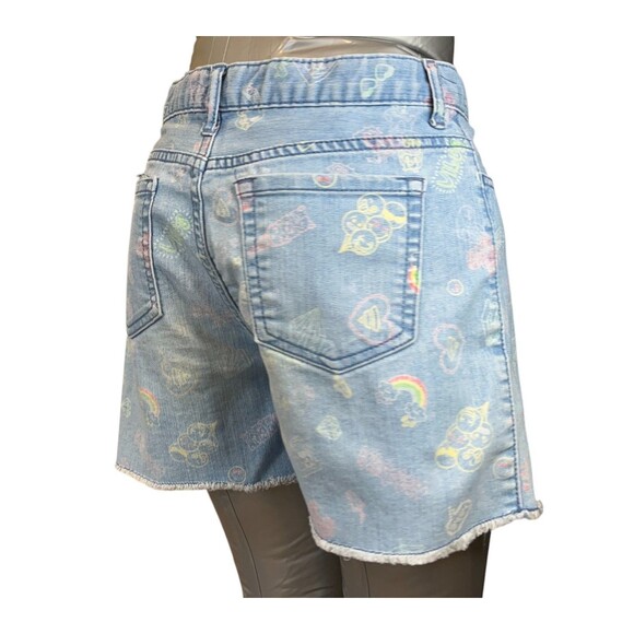 The Children's Place Shorts Girls 14 Blue Printed Stretch Adjust. Waist (W28 L2) - Picture 3 of 9